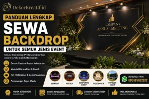 Sewa Backdrop untuk Semua Jenis Event