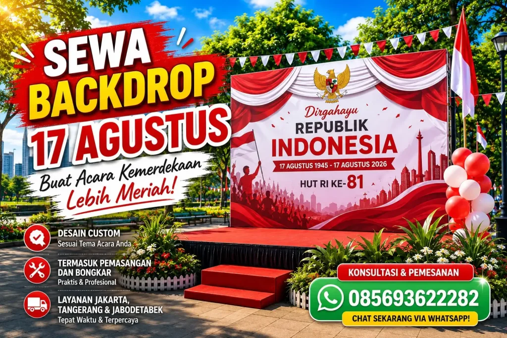 sewa backdrop 17 agustus