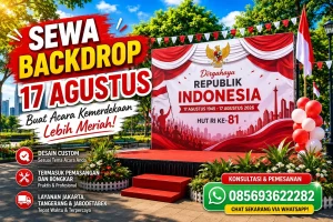 sewa backdrop 17 agustus